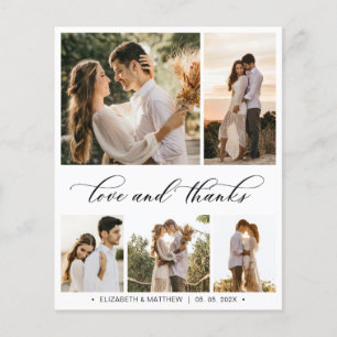 Prospectus 11,4 Cm X 14,2 Cm Brochure de script de Mariage de recouvrement budg