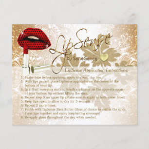 Prospectus 11,4 Cm X 14,2 Cm Brochure d'instructions Red Polka Dot - Or