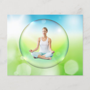 Prospectus 11,4 Cm X 14,2 Cm BUBBLY YOGA - Circulaire Customisée avec texte