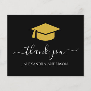 Prospectus 11,4 Cm X 14,2 Cm Budget 2022 Merci de graduation Black Gold