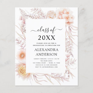 Prospectus 11,4 Cm X 14,2 Cm Budget 2023 Graduation Boho Chic Dusty Pink Desert