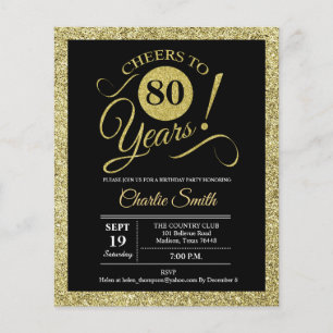 Prospectus 11,4 Cm X 14,2 Cm Budget 80e anniversaire - Black Gold N'IMPORTE QUE