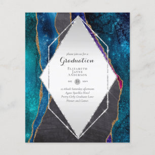 Prospectus 11,4 Cm X 14,2 Cm BUDGET Agate GRADUY Invitations Parties scintillan