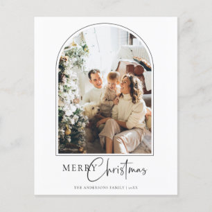 Prospectus 11,4 Cm X 14,2 Cm Budget Arch Joyeux Noël Carte de voeux