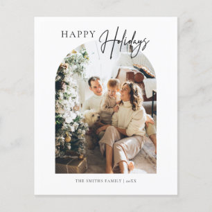 Prospectus 11,4 Cm X 14,2 Cm Budget Arch Joyeux Noël Carte de voeux