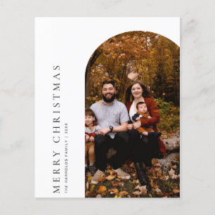 Prospectus 11,4 Cm X 14,2 Cm Budget Arch Joyeux Noël Carte de voeux