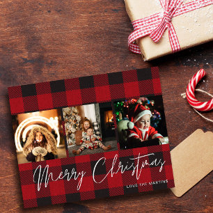 Prospectus 11,4 Cm X 14,2 Cm Budget Buffalo Check 3 Photo Joyeux Noël