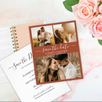 Budget Chic Script Photo Terracotta Enregistrer La