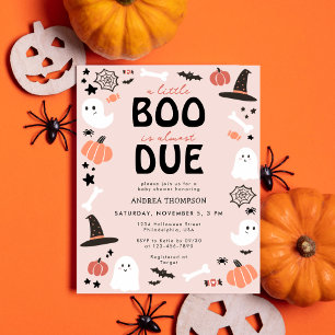 Prospectus 11,4 Cm X 14,2 Cm Budget Cute Little Boo Presque Baby shower dû