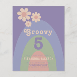 Prospectus 11,4 Cm X 14,2 Cm Budget de fête d'anniversaire pour filles Groovy R