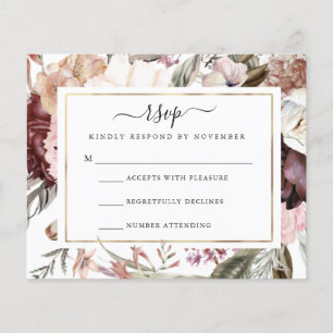 Prospectus 11,4 Cm X 14,2 Cm Budget Dusty Rose RSVP