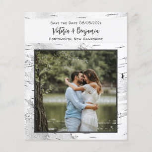 Prospectus 11,4 Cm X 14,2 Cm Budget Enregistrer la date Coeurs de bouleau Photo