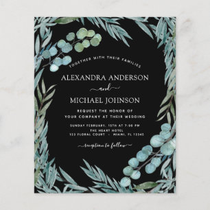 Prospectus 11,4 Cm X 14,2 Cm Budget Eucalyptus Mariage botanique de verdure