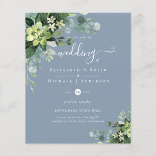 Prospectus 11,4 Cm X 14,2 Cm BUDGET Eucalyptus Mariage de verdure