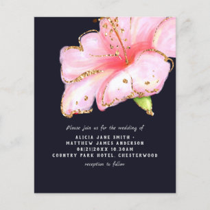 Prospectus 11,4 Cm X 14,2 Cm BUDGET FLYER papier Mariage Invitation