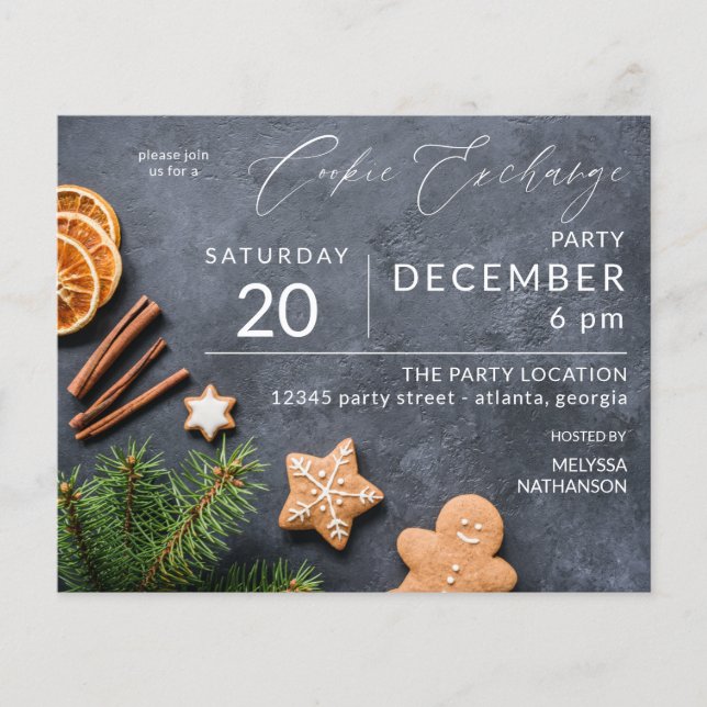 Prospectus 11,4 Cm X 14,2 Cm Budget Gingerbread & Orange Cookie Exchange (Devant)