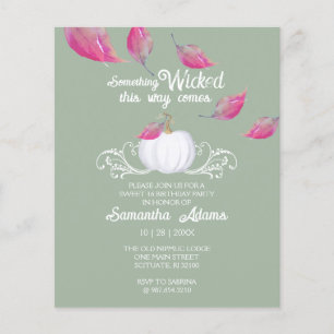 Prospectus 11,4 Cm X 14,2 Cm Budget Halloween Invitations Sweet 16 Anniversaire