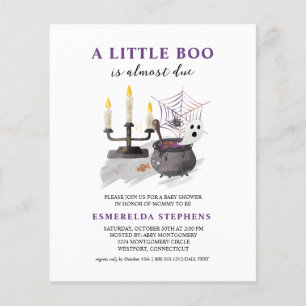 Prospectus 11,4 Cm X 14,2 Cm Budget Halloween Little Boo Invitation Baby shower