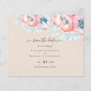 Prospectus 11,4 Cm X 14,2 Cm BUDGET Hellebore Turquoise Péché Fleurs Mariage