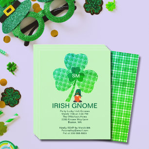 Prospectus 11,4 Cm X 14,2 Cm Budget Irish Gnome Premier Clover St Paddys Invita