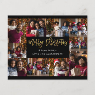 Prospectus 11,4 Cm X 14,2 Cm Budget Joyeux Noël 10 Multi Photo - Black Gold