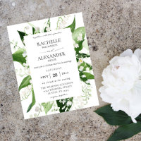 Budget Lily de la Vallée Blanc Floral Mariage 2