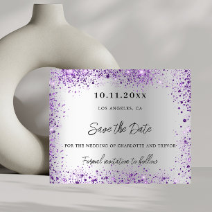 Prospectus 11,4 Cm X 14,2 Cm budget mariage argent violet violet violet enregis