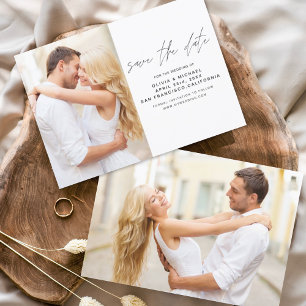 Prospectus 11,4 Cm X 14,2 Cm Budget Mariage Enregistrer la date Photo Flyer