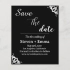 Budget Mariage noir et blanc Enregistrer la date