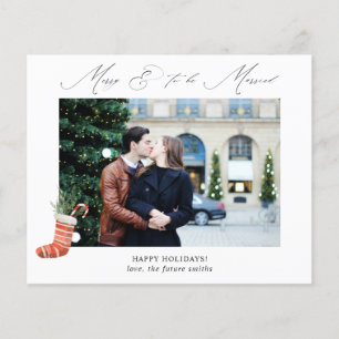 Prospectus 11,4 Cm X 14,2 Cm Budget Merry & To Be Marry w Stocking Photo