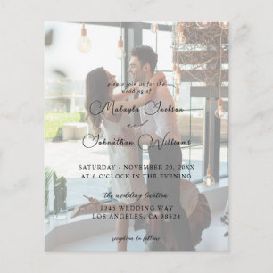 Prospectus 11,4 Cm X 14,2 Cm Budget moderne photo verticale 9 Mariage