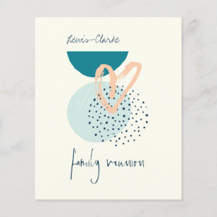 Prospectus 11,4 Cm X 14,2 Cm Budget Moderne Reunion Familiale Invitation
