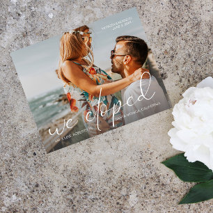 Prospectus 11,4 Cm X 14,2 Cm Budget Nous Avons Elopé Photo Landcp Mariage Faire