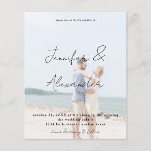 Prospectus 11,4 Cm X 14,2 Cm Budget Photo Big Names Vertical Photo Mariage V2