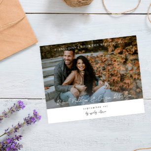 Prospectus 11,4 Cm X 14,2 Cm Budget photo et calligraphie 14 Mood H Mariage