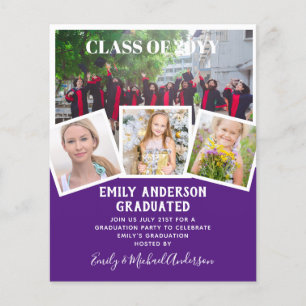 Prospectus 11,4 Cm X 14,2 Cm BUDGET Photo GRADUM Invitation Faire-part MerciU
