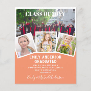 Prospectus 11,4 Cm X 14,2 Cm BUDGET Photo GRADUM Invitation Faire-part MerciU