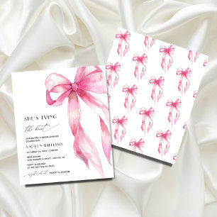 Prospectus 11,4 Cm X 14,2 Cm Budget Pink Bow Elle noue la Fête des mariées de n