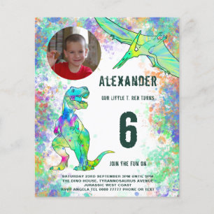 Prospectus 11,4 Cm X 14,2 Cm Budget pour une fête d'anniversaire sur le thème d