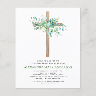 Prospectus 11,4 Cm X 14,2 Cm Budget Première Communion Sainte Verdure Eucalyptu