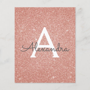 Prospectus 11,4 Cm X 14,2 Cm Budget Rose Or Blush Parties scintillant rose doux