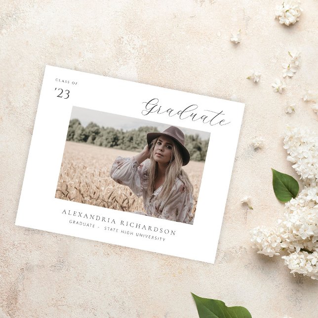Prospectus 11,4 Cm X 14,2 Cm Budget Script Nom du motif Photo Graduation 4 (Créateur téléchargé)
