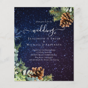 Prospectus 11,4 Cm X 14,2 Cm BUDGET Starry Night Winter Wedding Budget