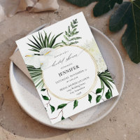 Budget Tropical Paume & Fleurs Blanches Mariage Sh