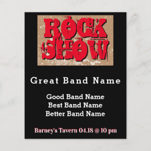 Prospectus 11,4 Cm X 14,2 Cm Burlap Distressed Rock Show Grunge 3