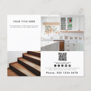 Prospectus 11,4 Cm X 14,2 Cm Business 2 Photo promotionnelle QR Code Social Med