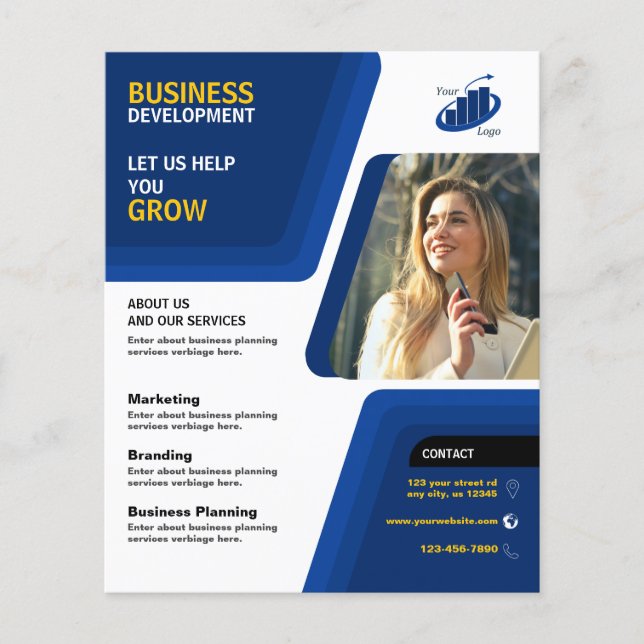 Prospectus 11,4 Cm X 14,2 Cm Business Development (Devant)