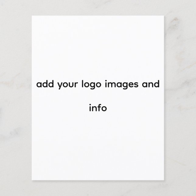 Prospectus 11,4 Cm X 14,2 Cm business flyer   (Devant)