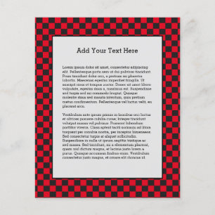 Prospectus 11,4 Cm X 14,2 Cm Carré Noir Rouge Ladybug Coloris Beetle