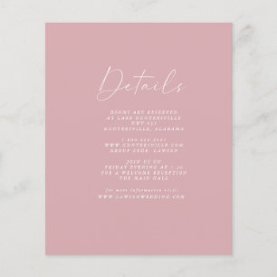 Prospectus 11,4 Cm X 14,2 Cm Carte Budget Dusty Rose Détails